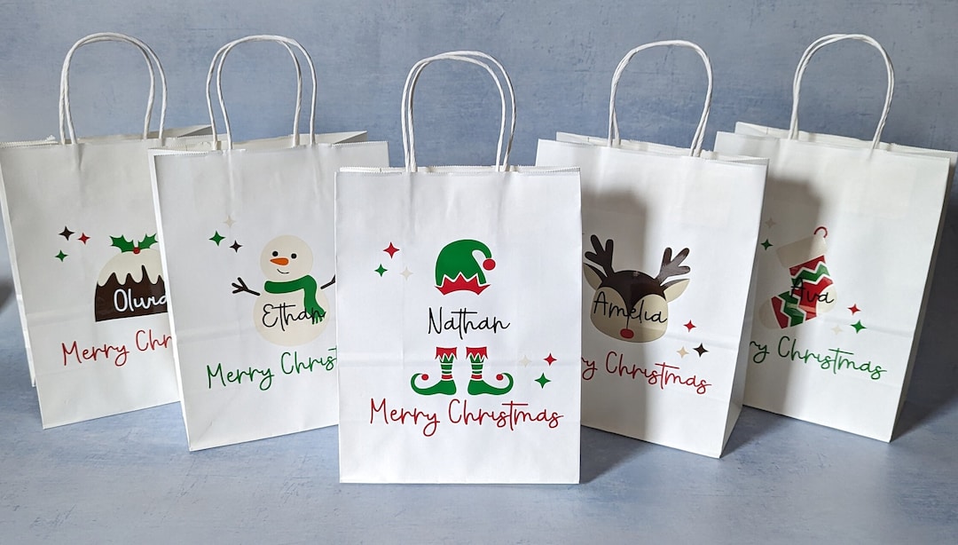 Personalised Christmas Gift Bag / Personalised Gift Bag / - Etsy UK