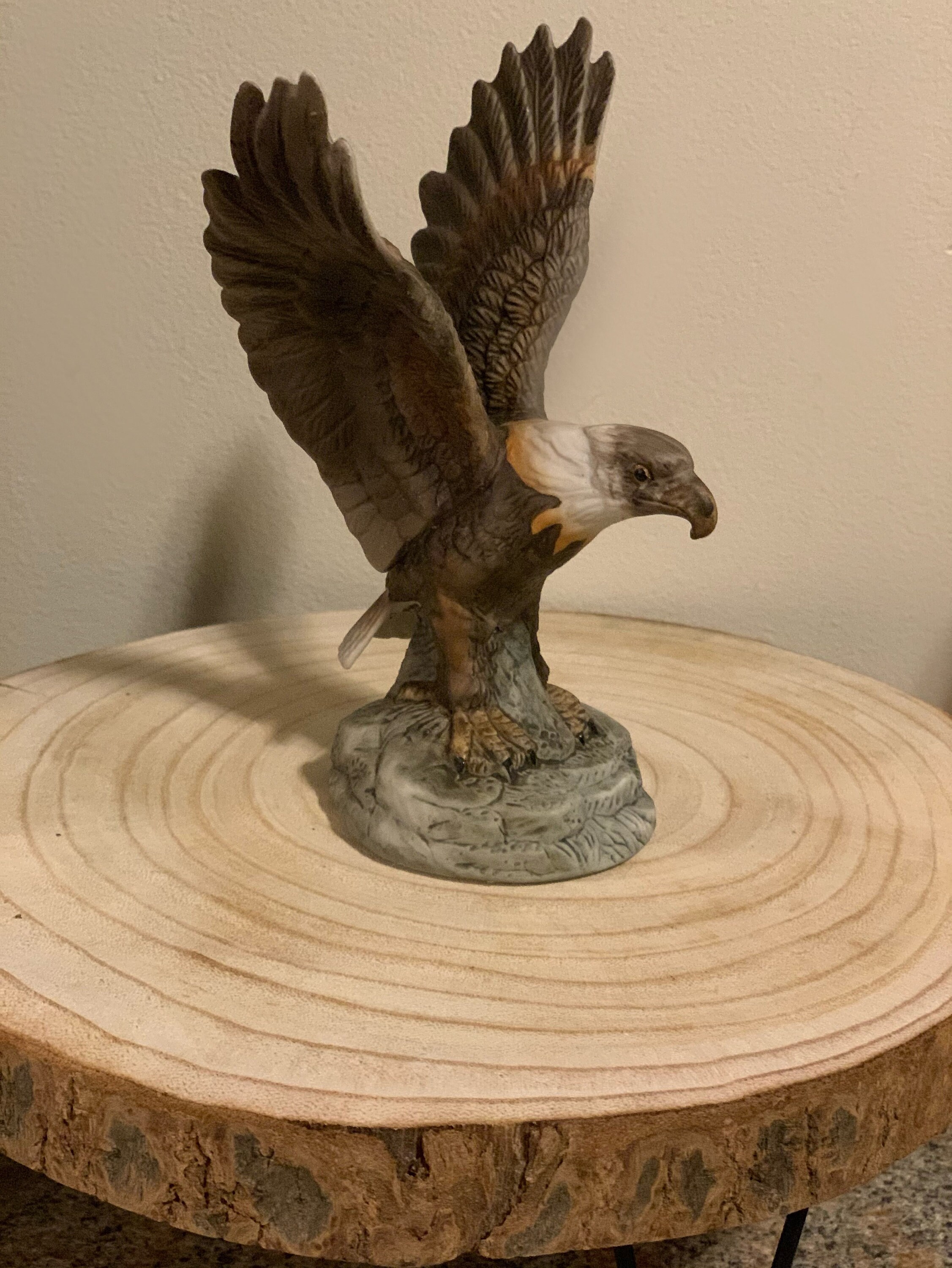 Vintage Porcelain American Bald Eagle Statue Royale Heritage Etsy