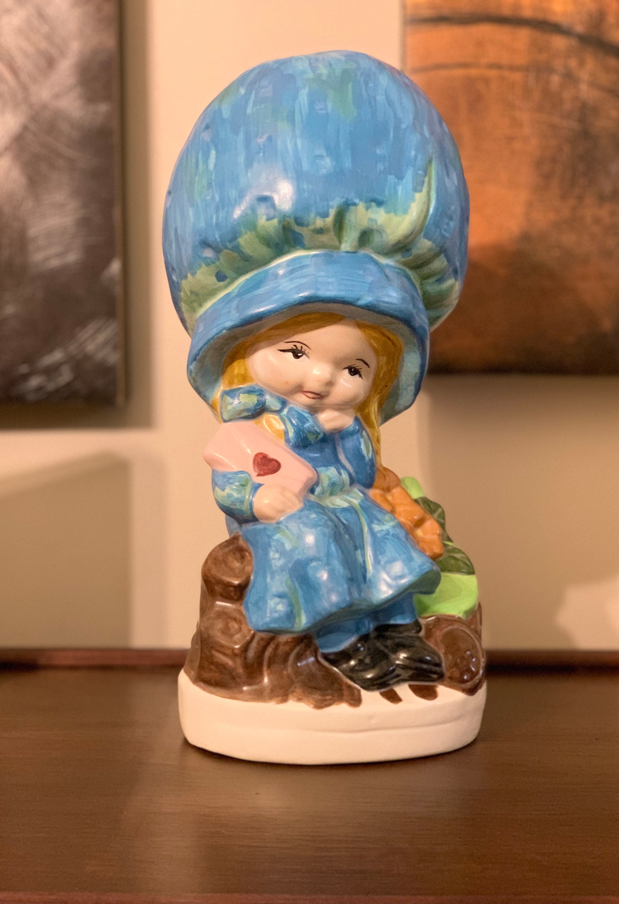 Bonnet Girl Figurine - Etsy