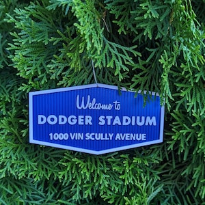 Welcome to Dodger Stadium Sign Ornament