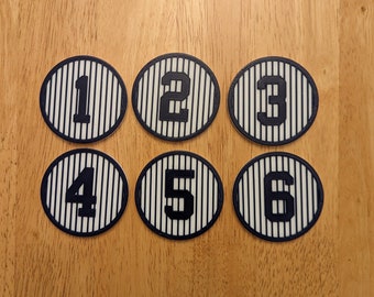 New York Yankees Retired Numbers Magnets - Multiple Sizes Available!
