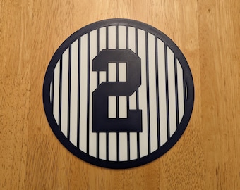 Letreros de pared con números retirados de los Yankees de Nueva York: ¡varios tamaños disponibles!