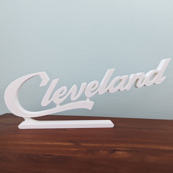 Cleveland Sign Desk Topper - Script Cleveland Sign - Multiple Sizes Available!
