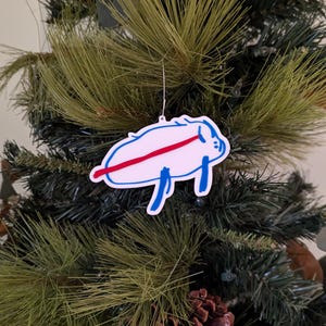 Bills Logo Ornament or Magnet Inspired by Josh Allen Drawing
