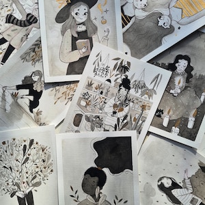 Original illustrations A5 - Inktober 2022