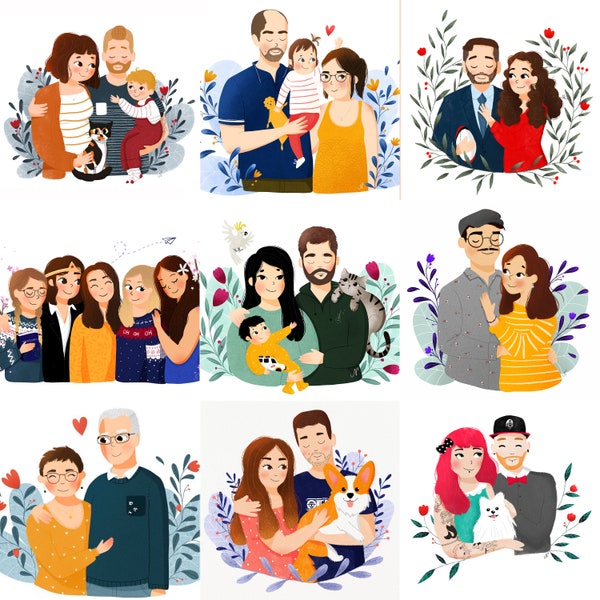 Portrait de couples et familles