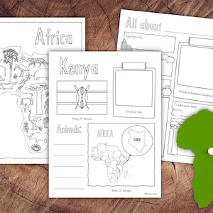 African Countries Research Pack, Homeschool Geography