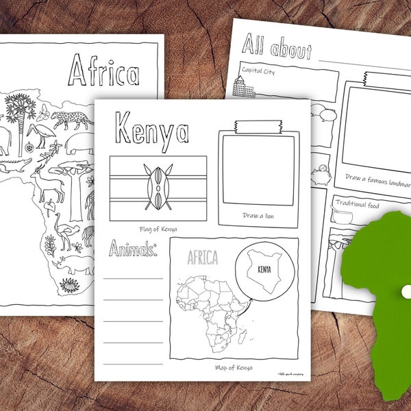 African Countries Research Pack, Homeschool Geography