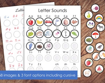 Preschool Letter Sounds Picture Matching Activity
