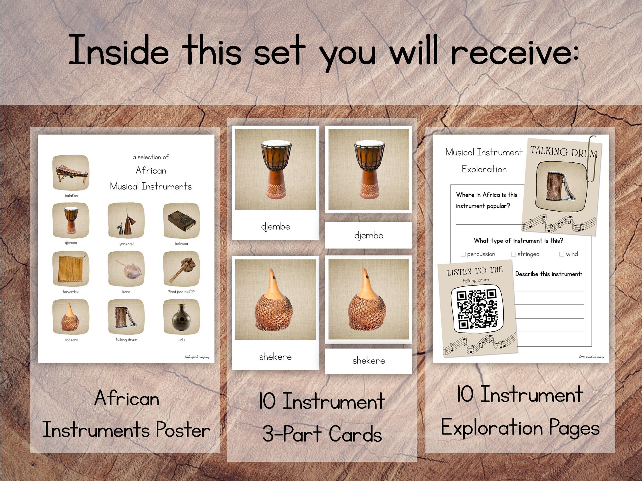 African Musical Instruments Pack With Extension - Etsy