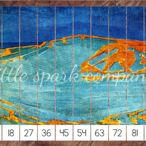 Skip Counting with Mondrian, Preschool Skip Counting Puzzles