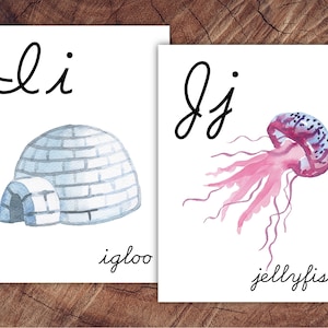 Cursive Alphabet Posters, Large Format for Classroom Use - Etsy