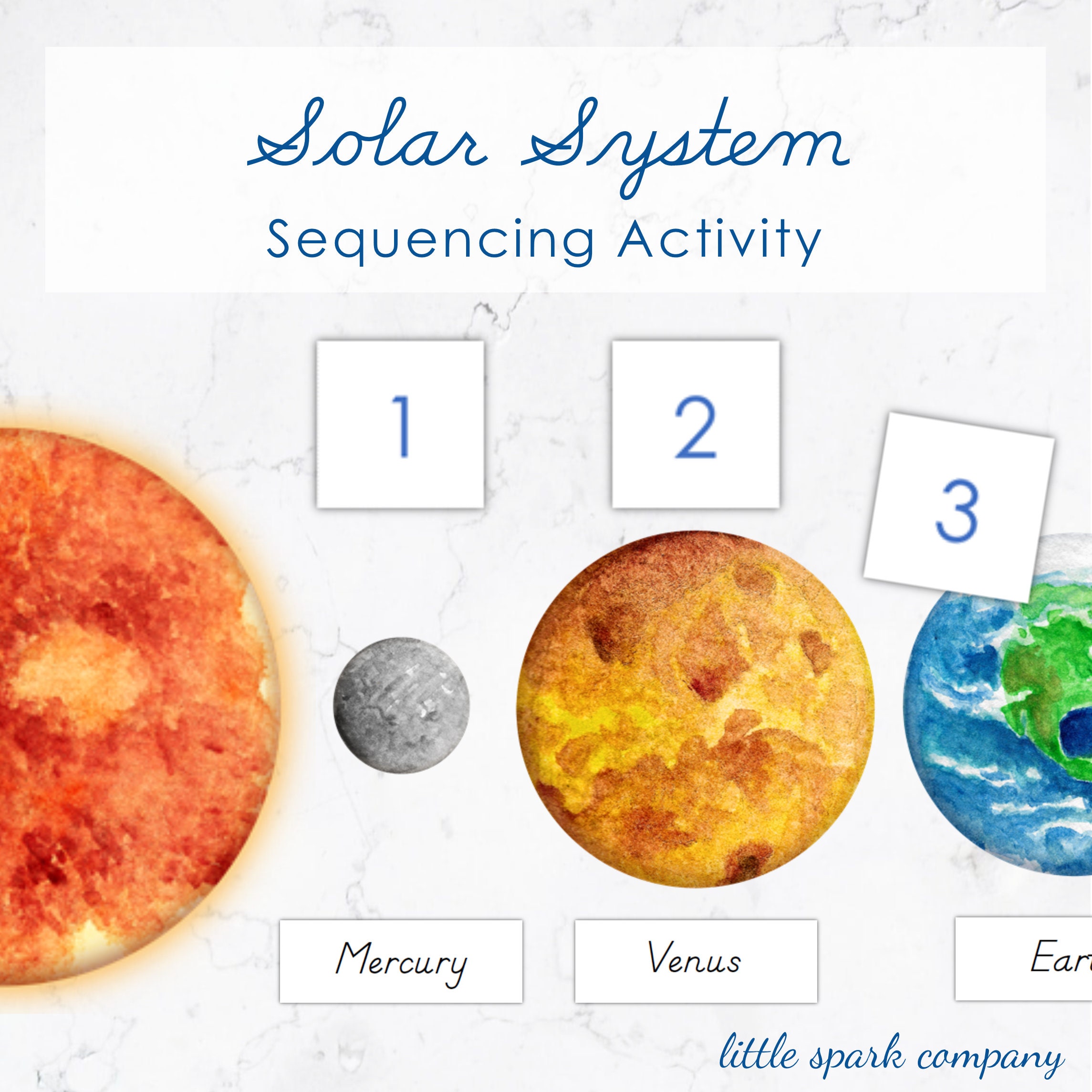 Planets of the Solar System Bundle Preschool Language | Etsy