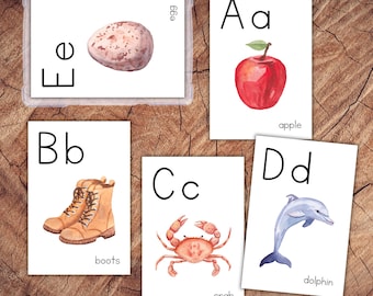 Alphabet Cards, Manuscript Print