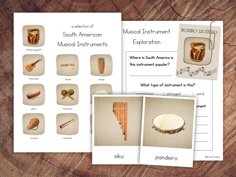 South American Musical Instruments Pack With Extension - Etsy