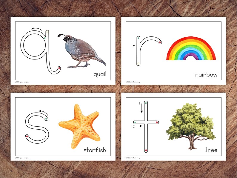 Printing Primer Cards, Lowercase Edition - Etsy
