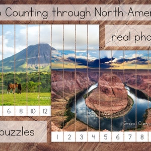 Skip Counting through North America, Preschool Skip Counting Puzzles