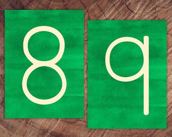 printable sandpaper numerals montessori number recognition etsy