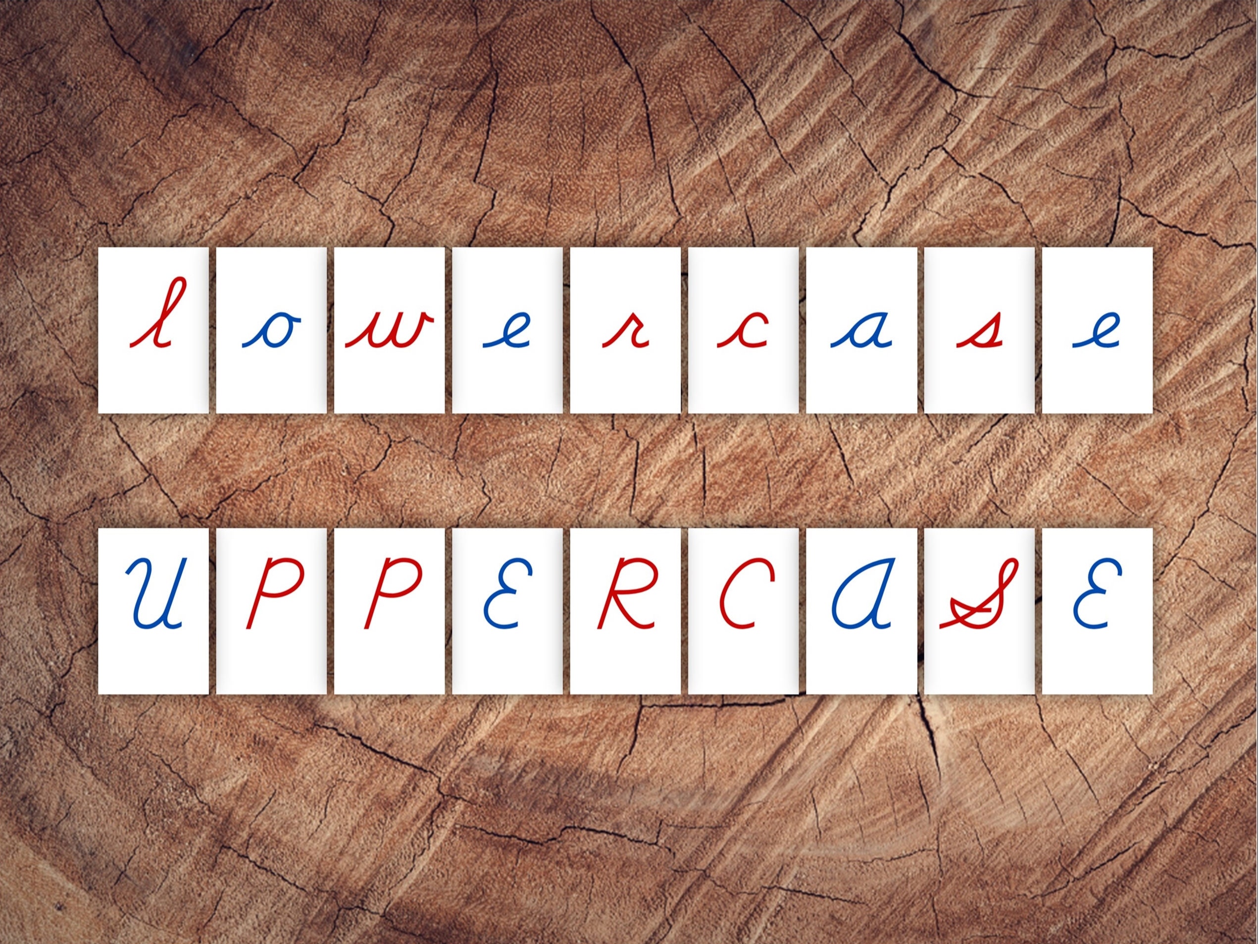 Montessori Story Alphabet, Cursive - Etsy