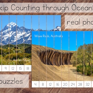 Skip Counting through Oceania, Preschool Skip Counting Puzzles