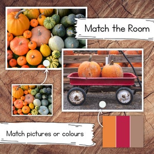 Herfst Match the Room, Montessori kleuterschool