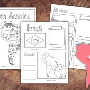 South American Countries Research Pack with BONUS, Homeschool Geography