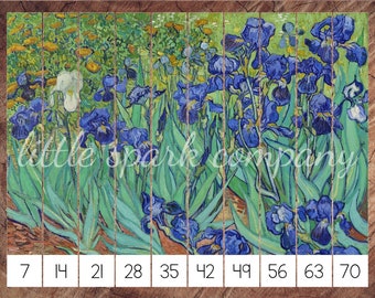 Skip Counting with van Gogh, Preschool Skip Counting Puzzles