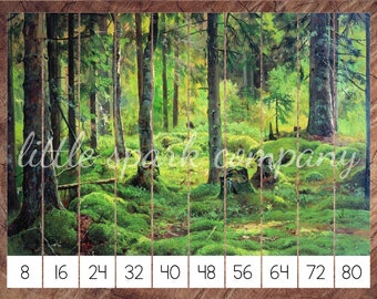 Skip Counting Through the Forest with Shishkin, Preschool Skip Counting Puzzles