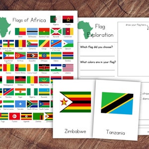 Confezione bandiere africane con estensione