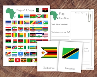 Afrikanische Flaggen Pack mit Erweiterung