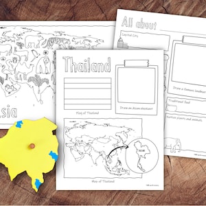 Forschungspaket zu asiatischen Ländern, Homeschool-Geographie
