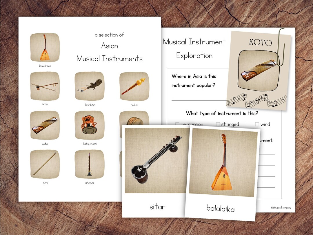 Asian Musical Instruments Pack With Extension - Etsy