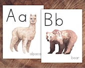 Animals of the World Alphabet Posters, Large Format for Classroom Use