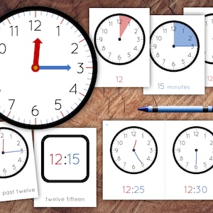 Telling Time Preschool-bundel, afdrukbaar voor kleuters