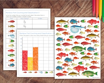 Rainbow Fish Preschool Graphing Pack