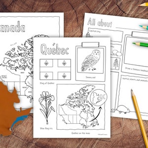 Kanadische Provinzen und Territorien Recherche Paket, Homeschool Geographie