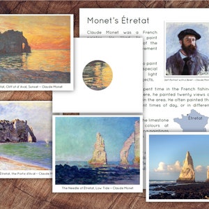 Monets tretat Art Card Set, Preschool Art Appreciation
