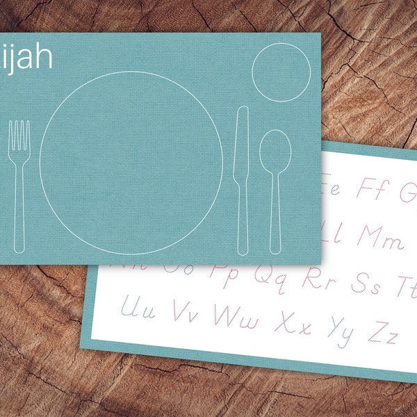 Educational Placemat Etsy