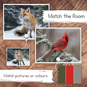 Winter Match the Room, Montessori Preschool