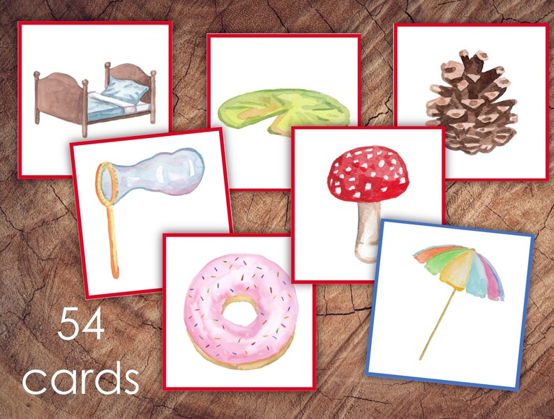 Preschool Letter Sounds Picture Matching Cards EXTENSION SET