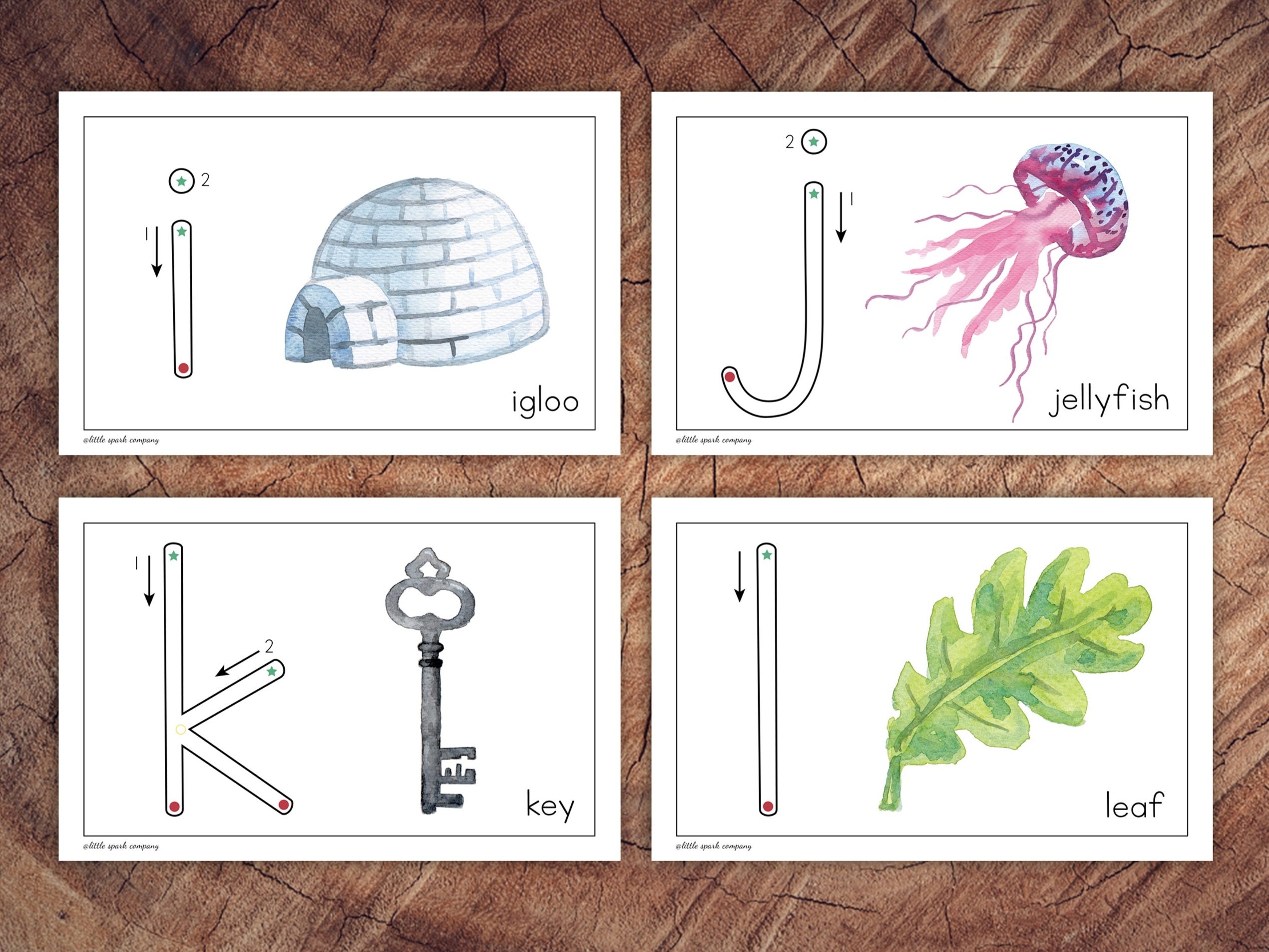 Printing Primer Cards, Lowercase Edition - Etsy
