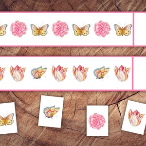 Birds, Blooms and Butterflies Preschool Math Bundle, Homeschool Printable image 6