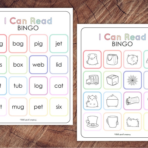 CVC Puedo Leer Bingo - Bingo Inclusivo para Todos los Niveles de Lectura