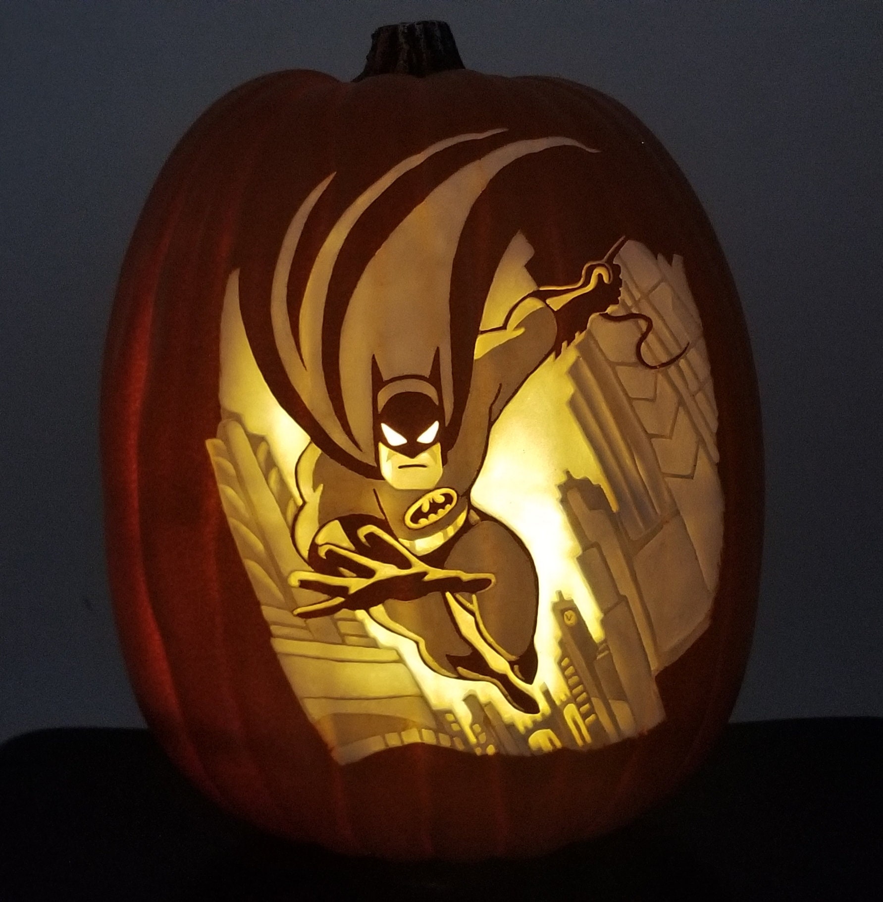 Pumpkin Carving Batman pumpkin-carving-batman