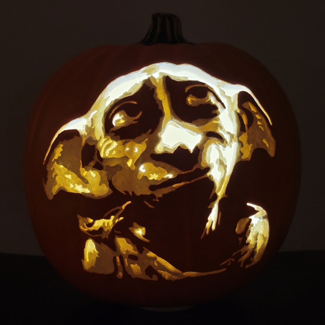 dobby-9-inch-hand-carved-artificial-pumpkin-etsy