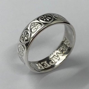 Sterling silver 925, poesy ring, poesy love ring, silver heart ring, heart jewellery, valentines gift, gift for her
