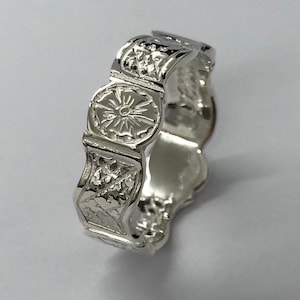 Sterlingzilver 925, Poëziering, gegraveerde ring, patroonring, cadeau voor haar, jubileumcadeaus, verjaardagscadeaus, valentijnscadeau, zilveren ring