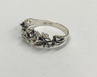 Ring Flower Pattern Flower Pattern Ring - Etsy