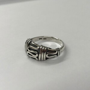 Sterling silver 925, statement dome ring, Egyptian ring, gift for her, pattern ring, snake ring
