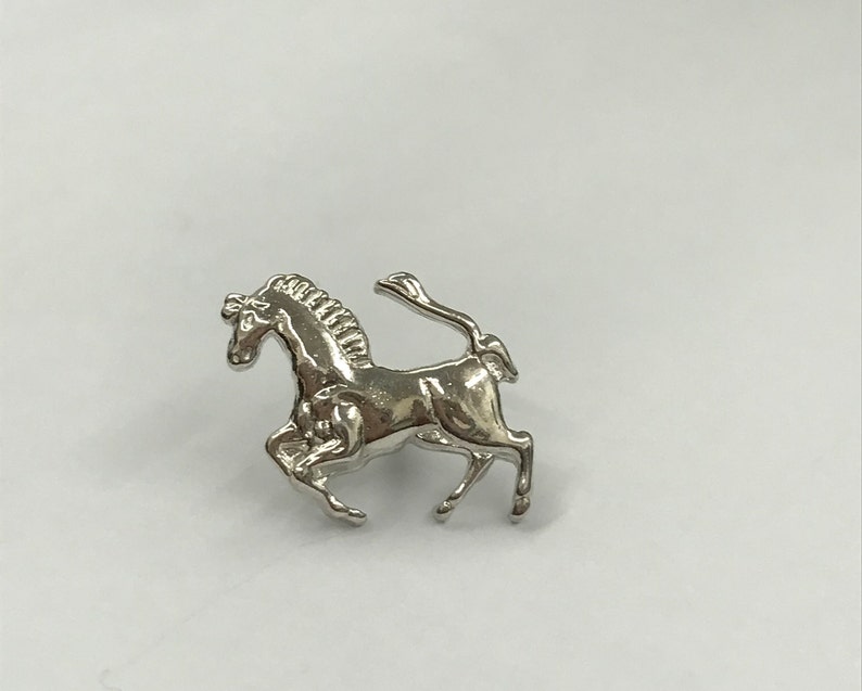 Sterling Silver 925 Horse Lapel Pin Badge Horse Brooch Etsy